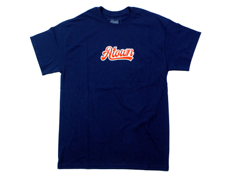 BOLD ATOWN TEE [NAVY/RED]